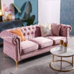 Sofa băng cổ điển hồng PA0103-011
