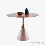 Bàn góc sofa đế hình nón, trụ inox PA0203-028