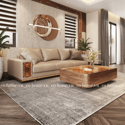 Sofa gỗ óc chó