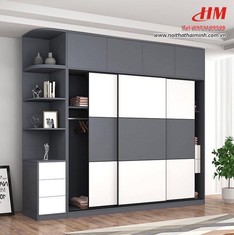 Tủ quần áo cánh lùa vs cánh mở