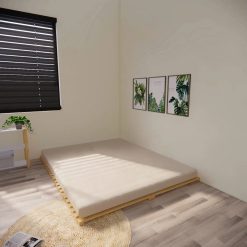 giường ngủ pallet gỗ thông