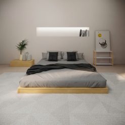 Giường gỗ tự nhiên giá rẻ M09