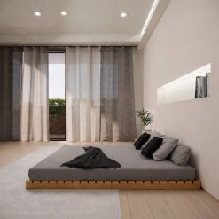 giường gỗ có cần nệm không