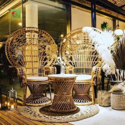 ghế mây đuôi công 3