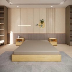 giường gỗ giá rẻ m10b-2