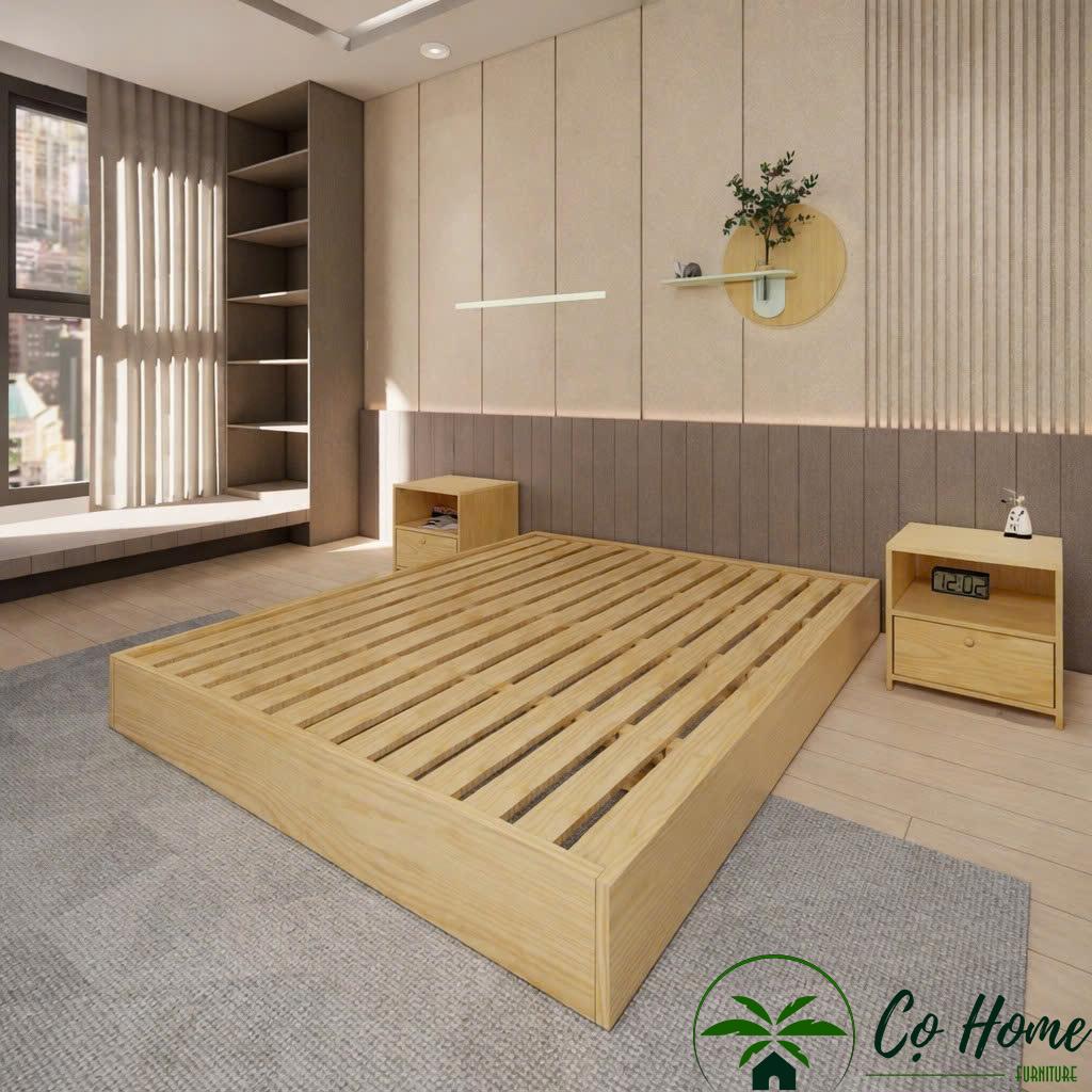 giường gỗ giá rẻ m10b