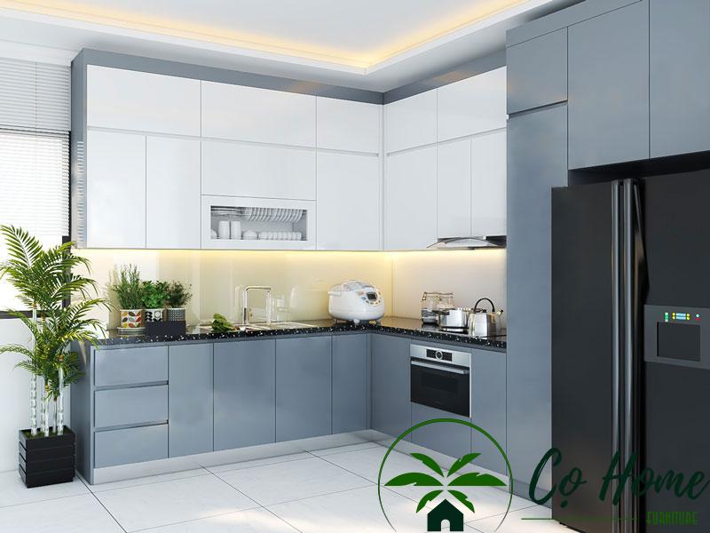 Tủ bếp chữ L hay chữ U